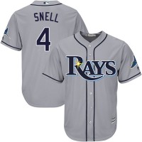 Tampa Bay Rays #4 Blake Snell Grey Cool Base Stitched Youth MLB Jersey