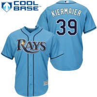 Tampa Bay Rays #39 Kevin Kiermaier Light Blue Cool Base Stitched Youth MLB Jersey