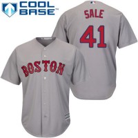 Boston Red Sox #41 Chris Sale Grey Cool Base Stitched Youth MLB Jersey