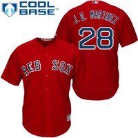 Boston Red Sox #28 J. D. Martinez Red Cool Base Stitched Youth MLB Jersey