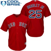 Boston Red Sox #25 Jackie Bradley Jr Red Cool Base Stitched Youth MLB Jersey