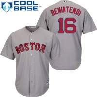 Boston Red Sox #16 Andrew Benintendi Grey Cool Base Stitched Youth MLB Jersey