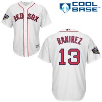 Boston Red Sox #13 Hanley Ramirez White Cool Base 2018 World Series Stitched Youth MLB Jersey