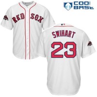 Boston Red Sox #23 Blake Swihart White Cool Base 2018 World Series Champions Stitched Youth MLB Jersey