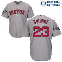Boston Red Sox #23 Blake Swihart Grey Cool Base 2018 World Series Stitched Youth MLB Jersey