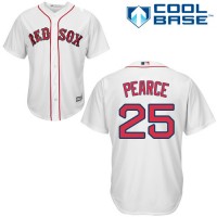 Boston Red Sox #25 Steve Pearce White Cool Base Stitched Youth MLB Jersey