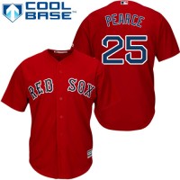 Boston Red Sox #25 Steve Pearce Red Cool Base Stitched Youth MLB Jersey