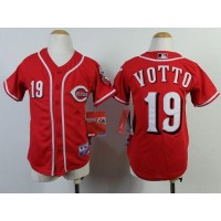 Cincinnati Reds #19 Joey Votto Red Cool Base Stitched Youth MLB Jersey
