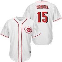 Cincinnati Reds #15 Nick Senzel White Cool Base Stitched Youth MLB Jersey