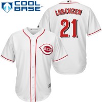Cincinnati Reds #21 Michael Lorenzen White Cool Base Stitched Youth MLB Jersey