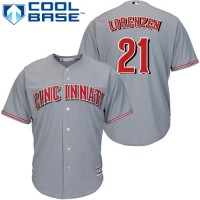 Cincinnati Reds #21 Michael Lorenzen Grey Cool Base Stitched Youth MLB Jersey