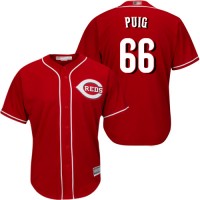 Cincinnati Reds #66 Yasiel Puig Red Cool Base Stitched Youth MLB Jersey