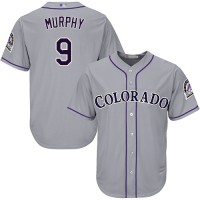 Colorado Rockies #9 Daniel Murphy Grey Cool Base Stitched Youth MLB Jersey