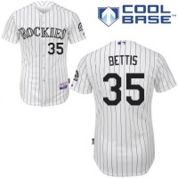 Colorado Rockies #35 Chad Bettis White Cool Base Stitched Youth MLB Jersey