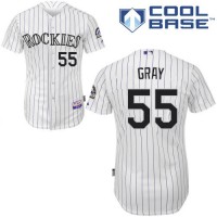 Colorado Rockies #55 Jon Gray White Cool Base Stitched Youth MLB Jersey