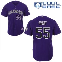 Colorado Rockies #55 Jon Gray Purple Cool Base Stitched Youth MLB Jersey