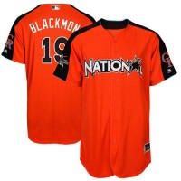 Colorado Rockies #19 Charlie Blackmon Orange 2017 All-Star National League Stitched Youth MLB Jersey