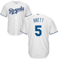 Kansas City Royals #5 George Brett White Cool Base Stitched Youth MLB Jersey