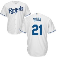 Kansas City Royals #21 Lucas Duda White Cool Base Stitched Youth MLB Jersey