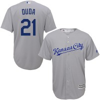 Kansas City Royals #21 Lucas Duda Grey Cool Base Stitched Youth MLB Jersey