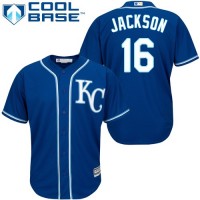 Kansas City Royals #16 Bo Jackson Royal Blue Cool Base Stitched Youth MLB Jersey