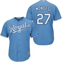Kansas City Royals #27 Raul Mondesi Light Blue Cool Base Stitched Youth MLB Jersey