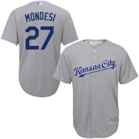 Kansas City Royals #27 Raul Mondesi Grey Cool Base Stitched Youth MLB Jersey