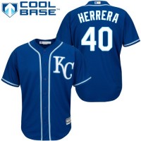 Kansas City Royals #40 Kelvin Herrera Royal Blue Cool Base Stitched Youth MLB Jersey