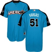 Kansas City Royals #51 Jason Vargas Blue 2017 All-Star American League Stitched Youth MLB Jersey