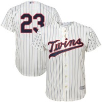 Minnesota Twins #23 Nelson Cruz Cream Strip Cool Base Stitched Youth MLB Jersey