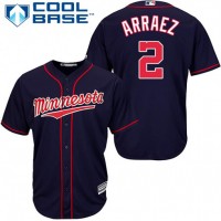 Minnesota Twins #2 Luis Arraez Navy Blue Cool Base Stitched Youth MLB Jersey
