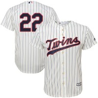 Minnesota Twins #22 Miguel Sano Cream Strip Cool Base Stitched Youth MLB Jersey