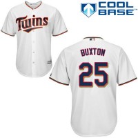 Minnesota Twins #25 Byron Buxton White Cool Base Stitched Youth MLB Jersey