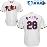 Minnesota Twins #28 Bert Blyleven White Cool Base Stitched Youth MLB Jersey
