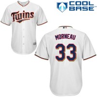 Minnesota Twins #33 Justin Morneau White Cool Base Stitched Youth MLB Jersey