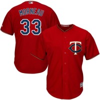 Minnesota Twins #33 Justin Morneau Red Cool Base Stitched Youth MLB Jersey