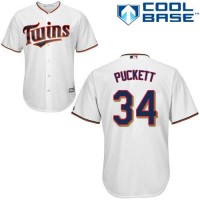 Minnesota Twins #34 Kirby Puckett White Cool Base Stitched Youth MLB Jersey