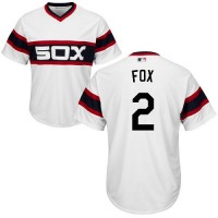 Chicago White Sox #2 Nellie Fox White Alternate Home Cool Base Stitched Youth MLB Jersey