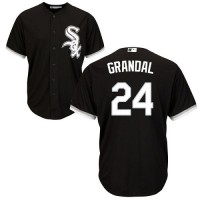 Chicago White Sox #24 Yasmani Grandal Black New Cool Base Stitched Youth MLB Jersey