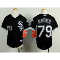 Chicago White Sox #79 Jose Abreu Black Cool Base Stitched Youth MLB Jersey