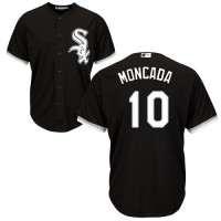 Chicago White Sox #10 Yoan Moncada Black Cool Base Stitched Youth MLB Jersey