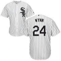 Chicago White Sox #24 Early Wynn White(Black Strip) Home Cool Base Stitched Youth MLB Jersey