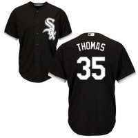 Chicago White Sox #35 Frank Thomas Black Alternate Cool Base Stitched Youth MLB Jersey
