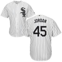 Chicago White Sox #45 Michael Jordan White(Black Strip) Home Cool Base Stitched Youth MLB Jersey