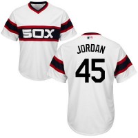 Chicago White Sox #45 Michael Jordan White Alternate Home Cool Base Stitched Youth MLB Jersey