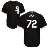 Chicago White Sox #72 Carlton Fisk Black Alternate Cool Base Stitched Youth MLB Jersey