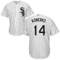 Chicago White Sox #14 Paul Konerko White(Black Strip) Home Cool Base Stitched Youth MLB Jersey