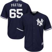 New York Yankees #65 James Paxton Navy Blue New Cool Base Stitched Youth MLB Jersey
