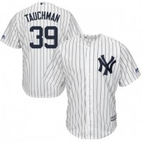 New York Yankees #39 Mike Tauchman White Strip New Cool Base Stitched Youth MLB Jersey