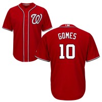 Washington Nationals #10 Yan Gomes Red Cool Base Stitched MLB Jersey